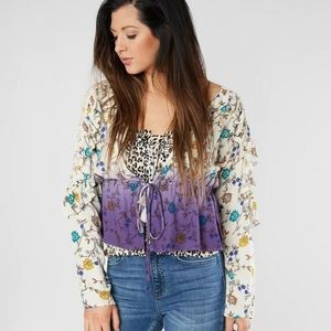 Gimmicks Pleated Ruffle Kimono